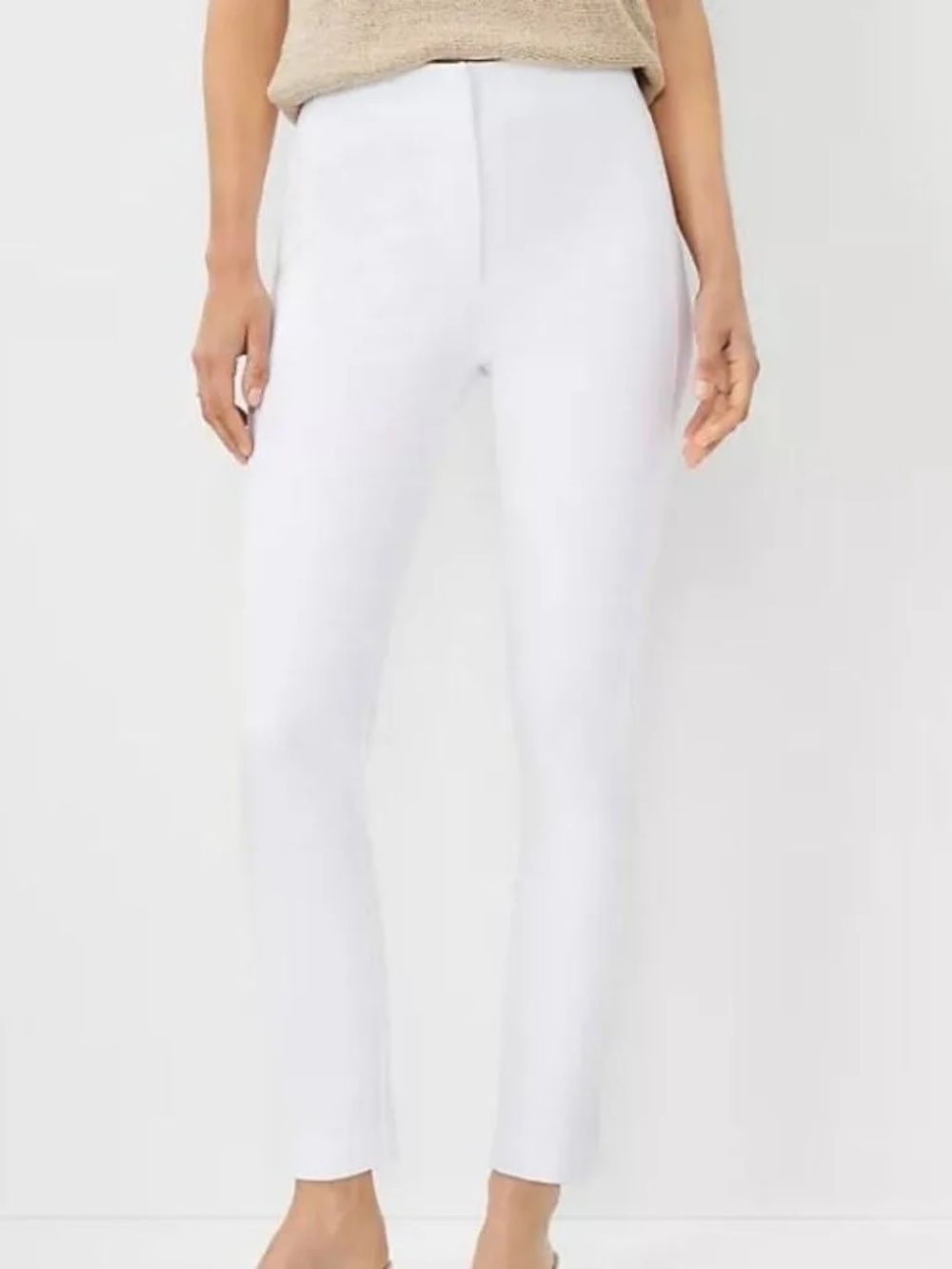 Ann Taylor White Tailored Pants